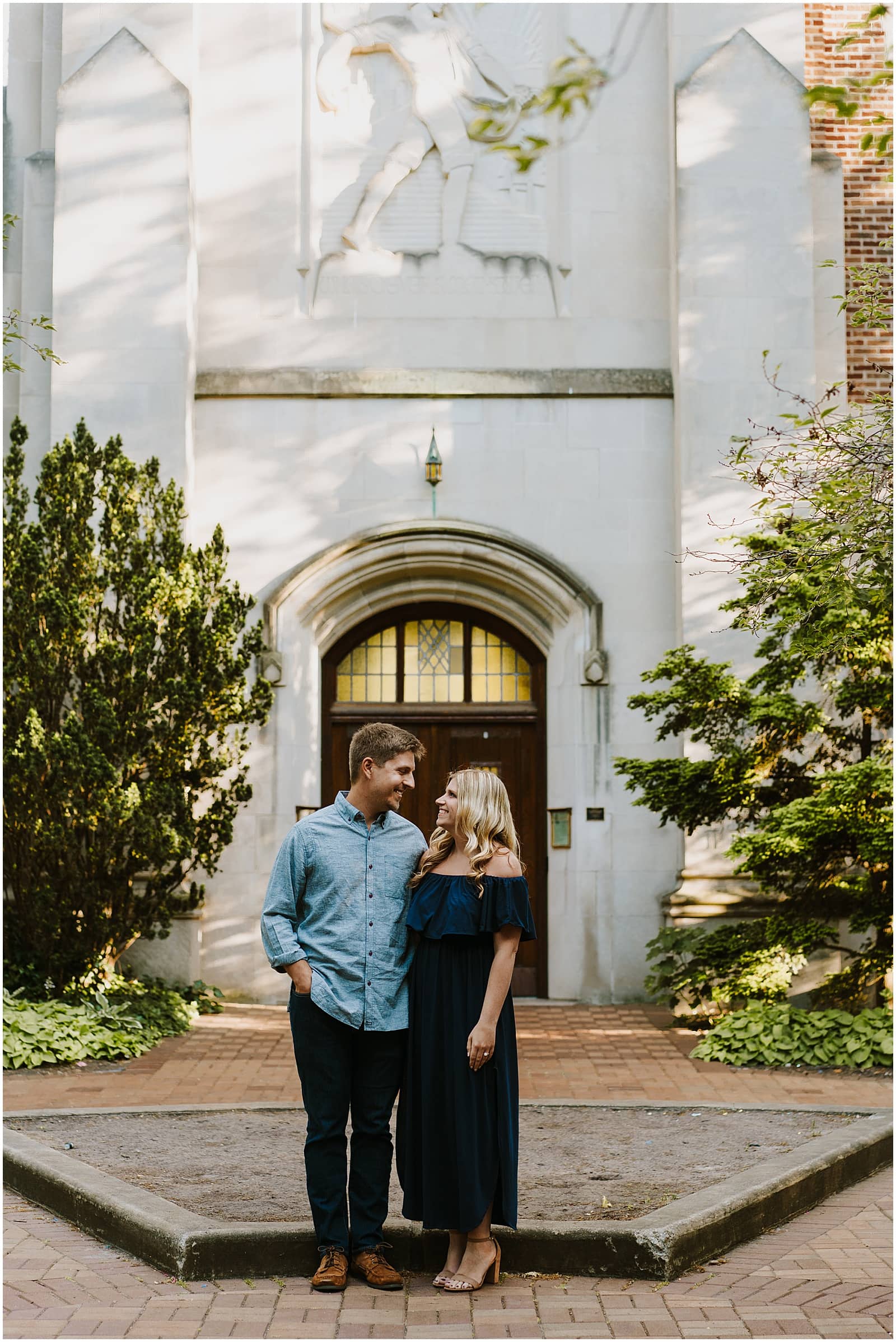 Beaumont Tower Michigan State University Engagement Session