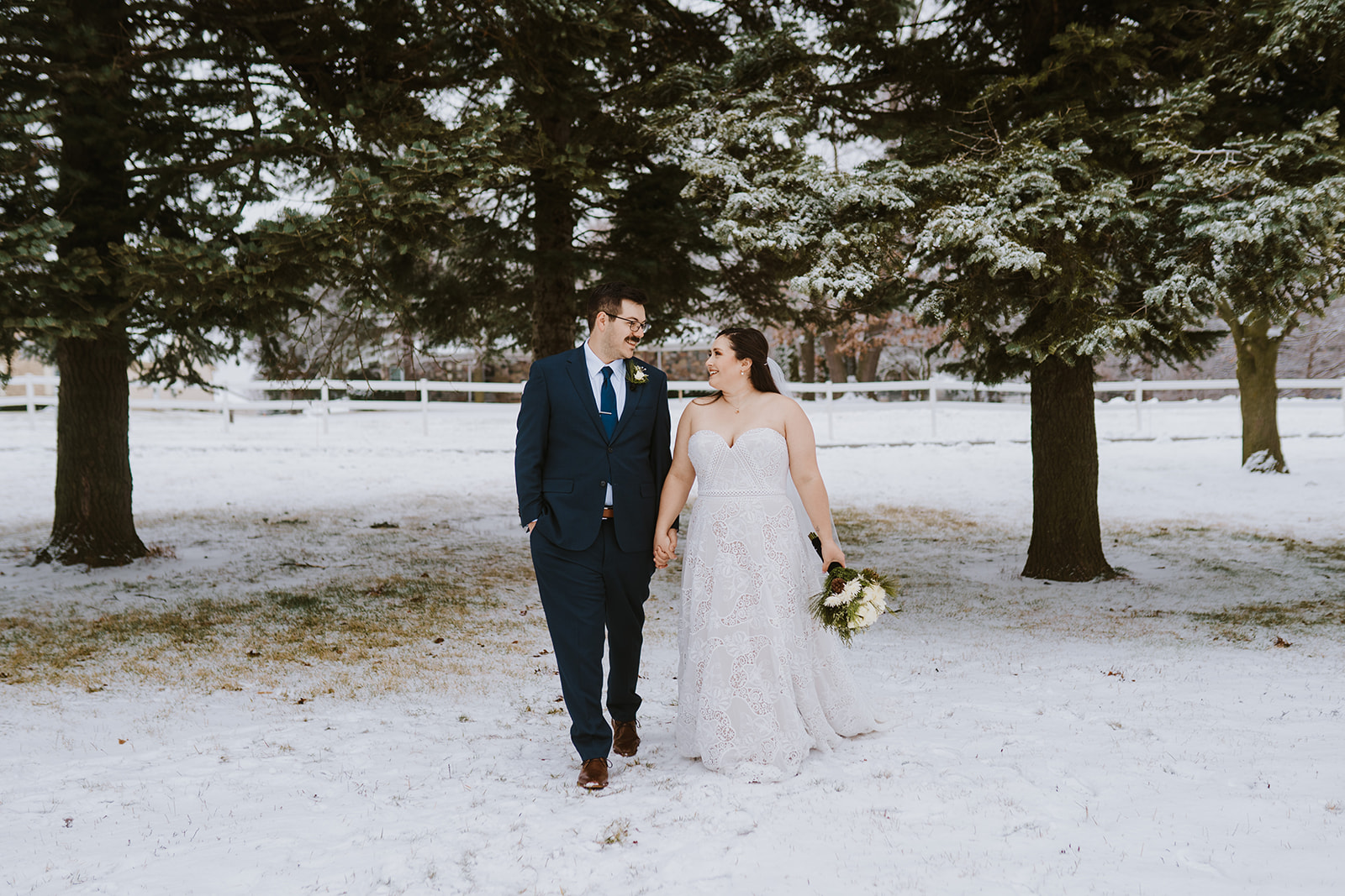 Intimate Winter Wedding in Michigan | Ben & Kaitlynn