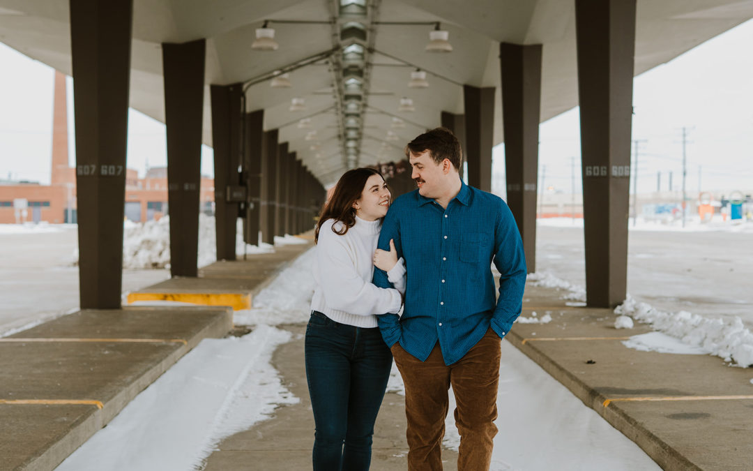 Winter Eastern Market Engagement Session | Marisa & Ethan
