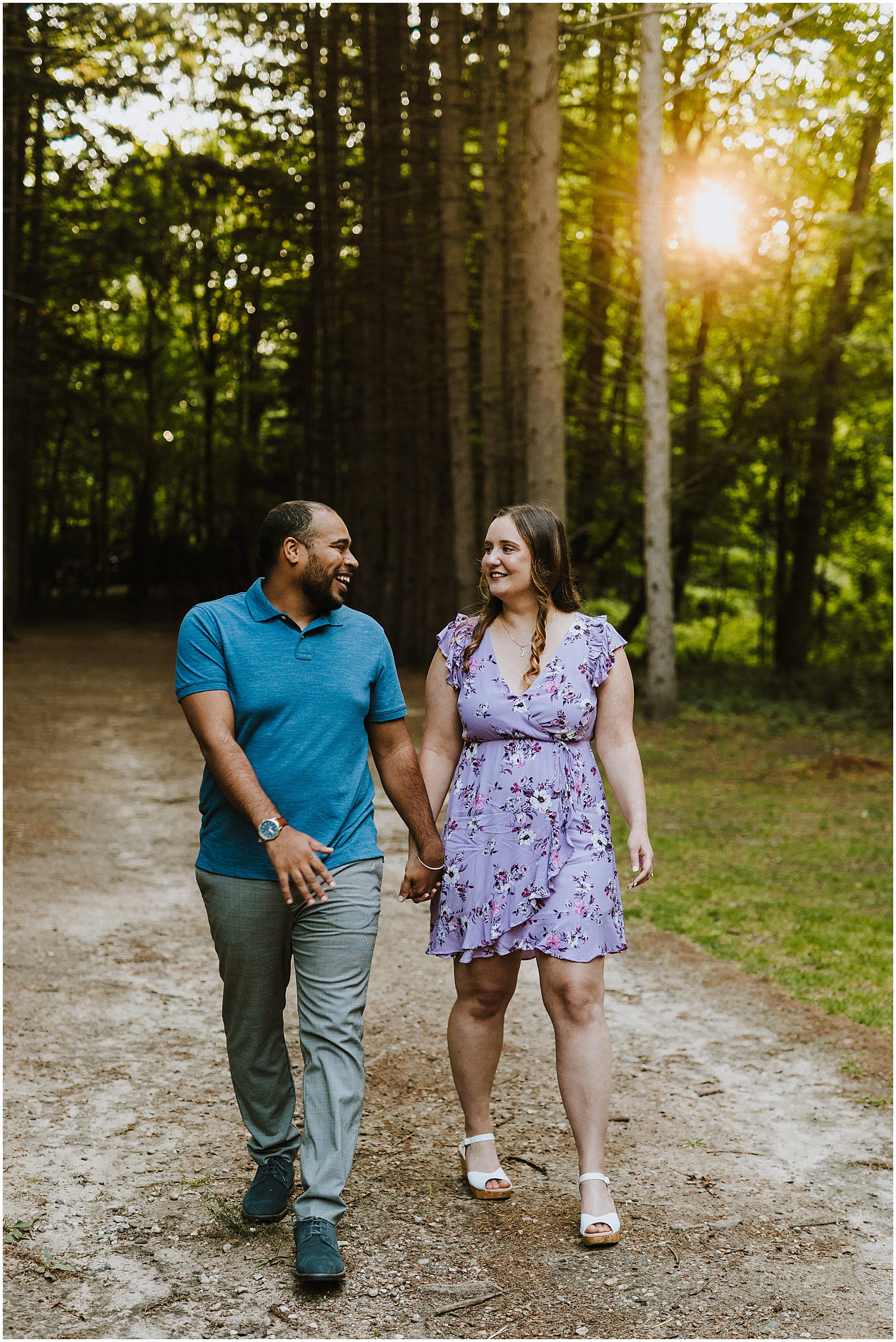 Golden Hour Stony Creek Engagement Session