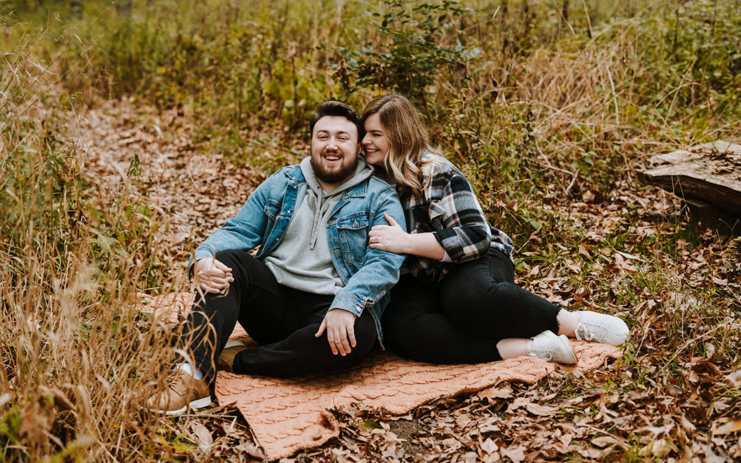Fall Gallup Park Engagement Session | Kirstin & Mike