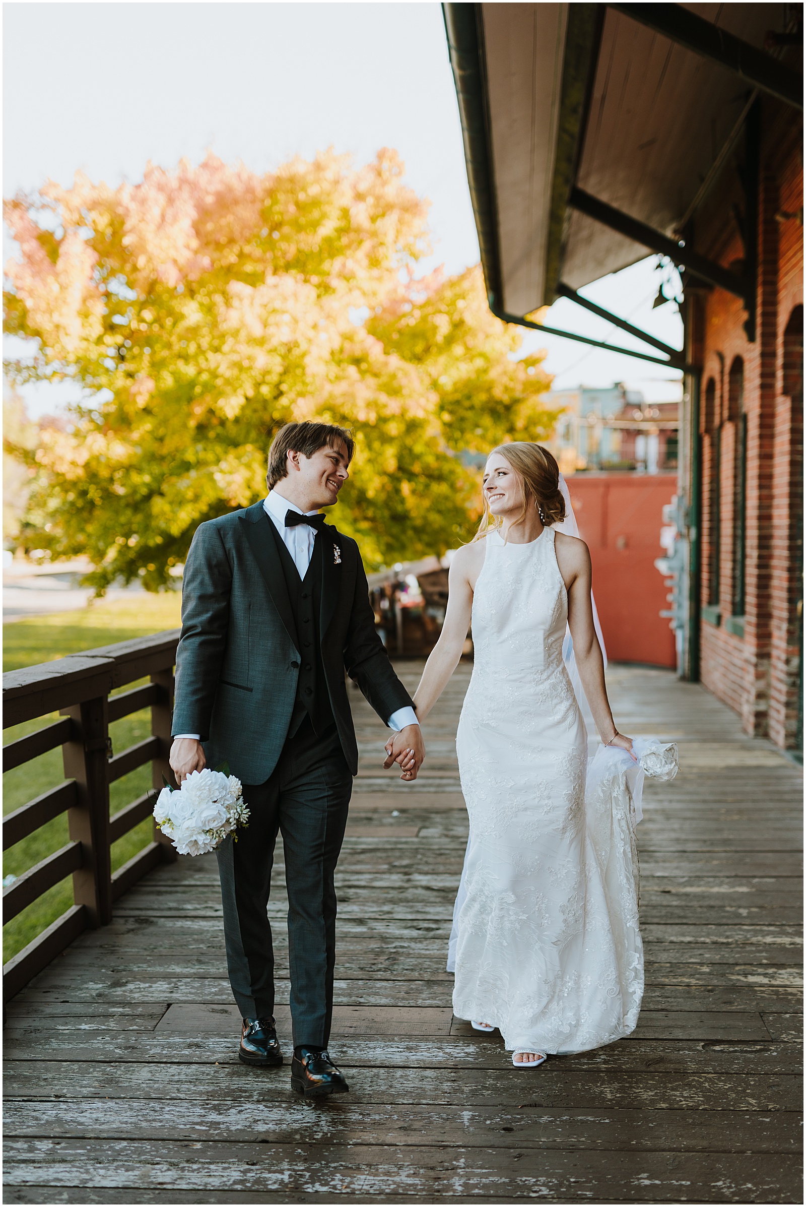 Fall Ypsilanti Freighthouse Wedding